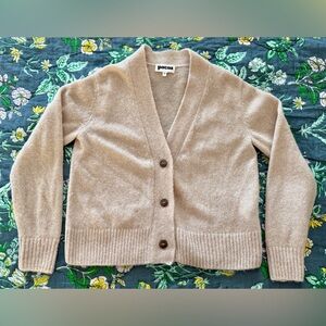 Pacas Women’s Cardigan Sweater | White Melange | Size S